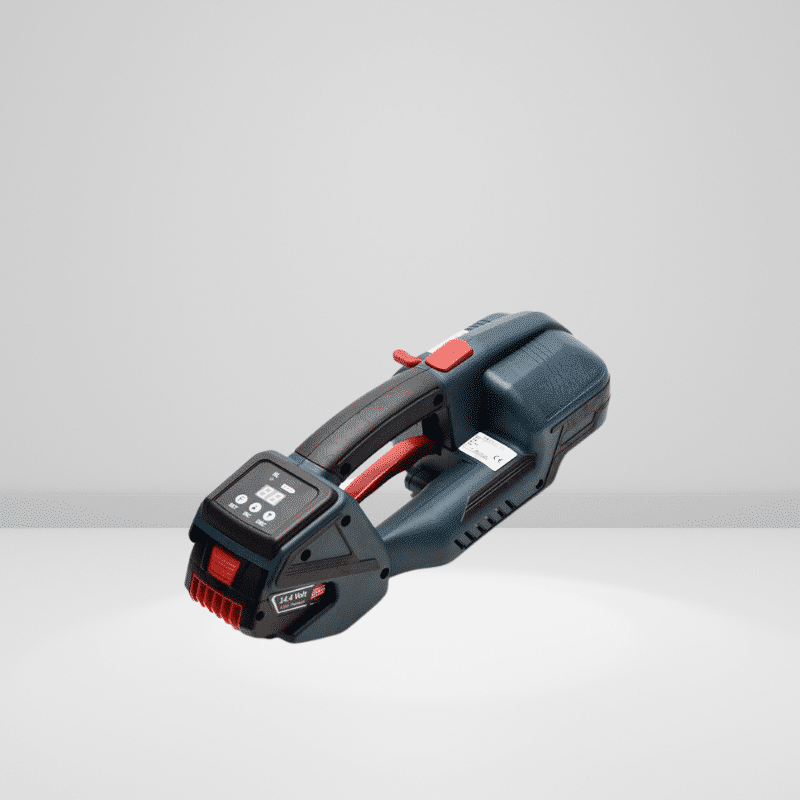 Battery powered strapping tool
